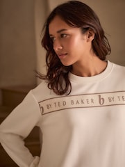 Кремовый - Топ для дома в рубчик B by Ted Baker - Image 2 of 8