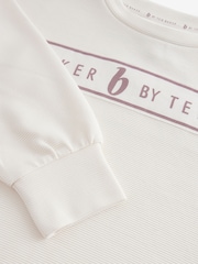 Кремовый - Топ для дома в рубчик B by Ted Baker - Image 7 of 8