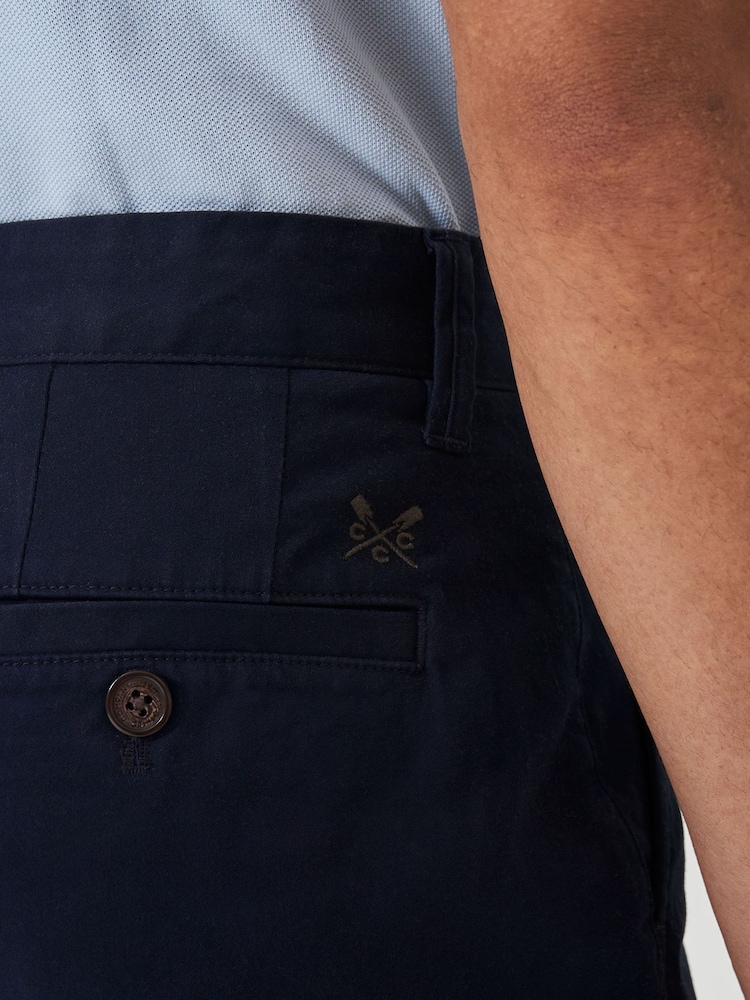 Crew Clothing Blue Straight Chinos - Image 4 of 5
