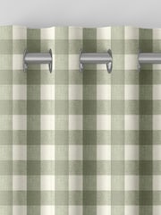 Sophie Allport Green Gingham Made to Measure 100% Cotton Curtains - Image 5 of 6