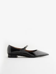 Black Forever Comfort® Point Toe Mary Jane Shoes - Image 6 of 10