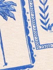 Furn Blue Frieze Abstract Outdoor/Indoor Washable Rug - Image 3 of 3
