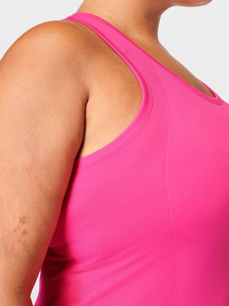 Sweaty Betty Punk Pink Athlete Seamless Workout Tank Top - Image 5 of 5