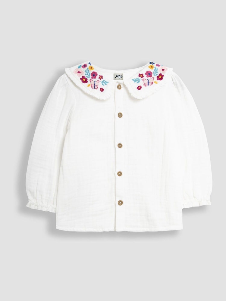 JoJo Maman Bébé Berry Pink Classic Cord Pinafore Dress & Top Set - Image 4 of 5
