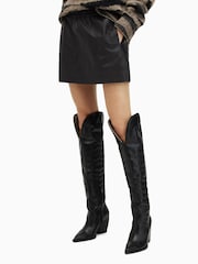 AllSaints Black Shana Mini Skirt - Image 1 of 5
