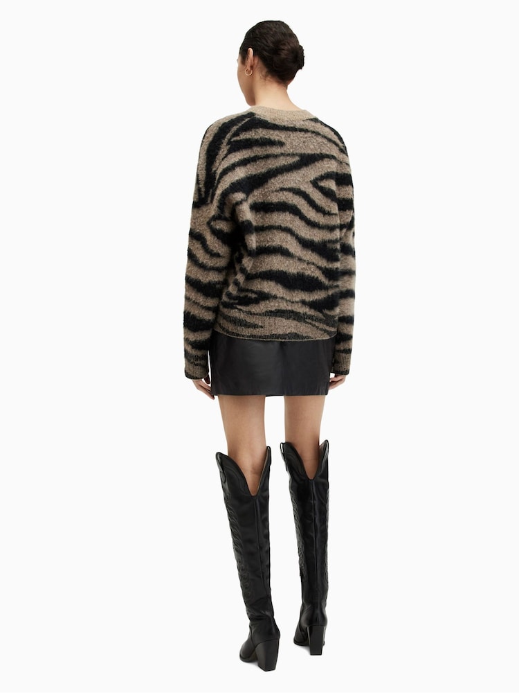 AllSaints Black Shana Mini Skirt - Image 2 of 5
