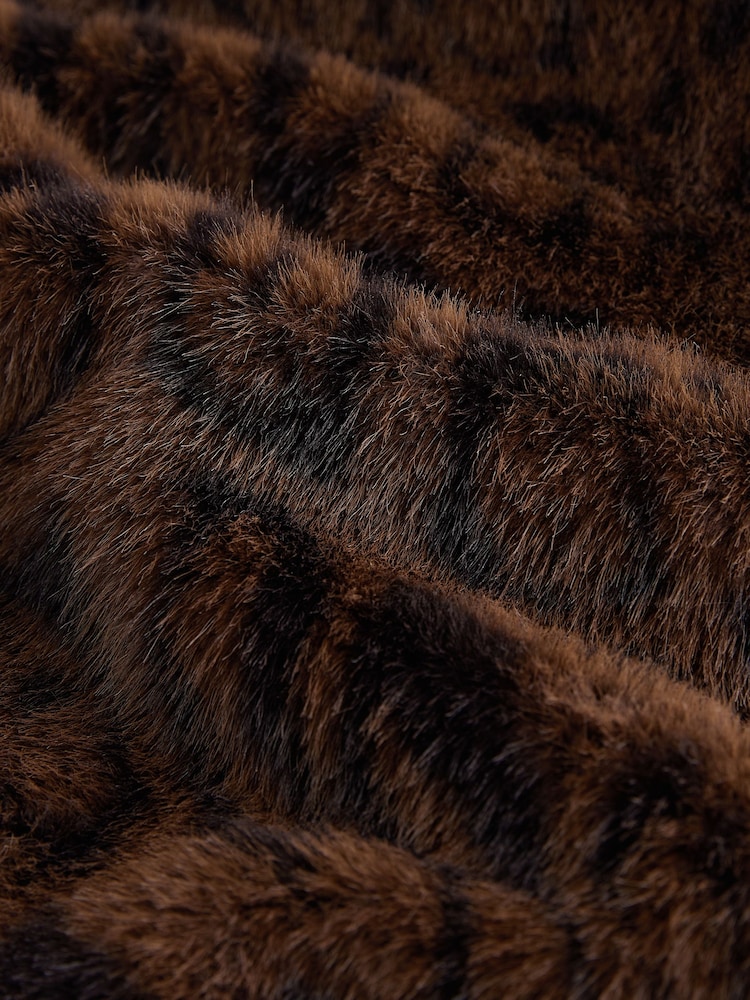 Leopardenmuster - Weste aus Fellimitat - Bild 7 von 7 Leopardenmuster - Weste aus Fellimitat - Bild 7 von 7