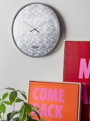 Karlsson Silver Bling Bling Wall Clock - Image 1 of 3