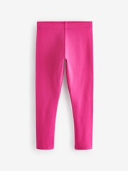 Red Bow/Pink/Black Floral Leggings 5 Pack (3-16yrs) - Image 5 of 8