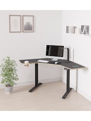 Koble Black Gino Corner Height Adjustable Desk - Image 1 of 6