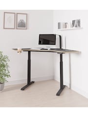 Koble Black Gino Corner Height Adjustable Desk - Image 2 of 6