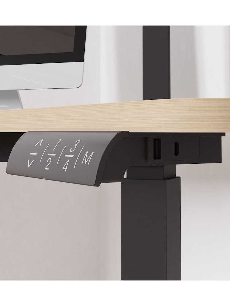 Koble Black Gino Corner Height Adjustable Desk - Image 6 of 6