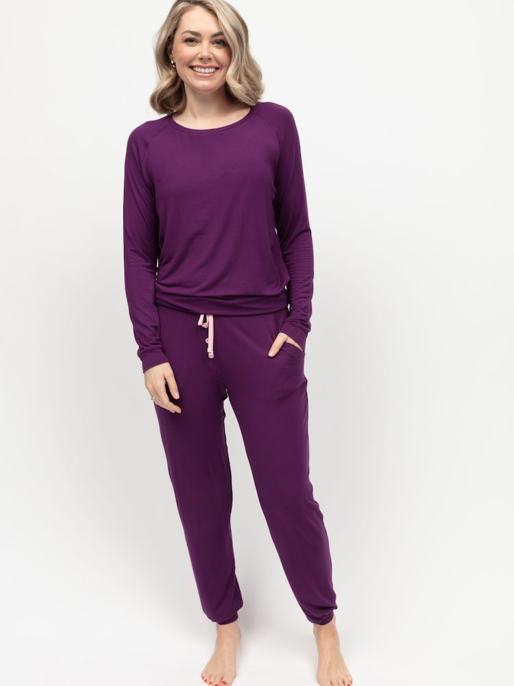 Cyberjammies Purple Jersey Slouch Pyjamas Set - Image 2 of 4