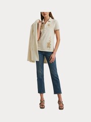 Lauren Ralph Lauren Blue High Rise Straight Leg Ankle Jeans - Image 5 of 7