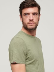 Superdry Green 100% Cotton Crew Neck Slub Short Sleeved T-Shirt - Image 3 of 6
