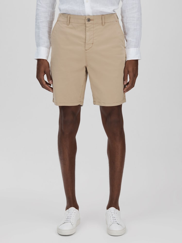 Paige Cotton Blend Chino Shorts - Image 1 of 5