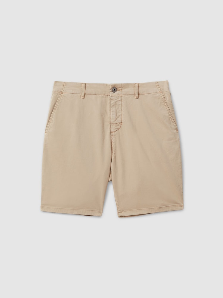 Paige Cotton Blend Chino Shorts - Image 2 of 5