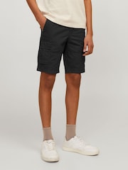 JACK & JONES Junior 100% Cotton Cargo Utility Shorts - Image 1 of 4