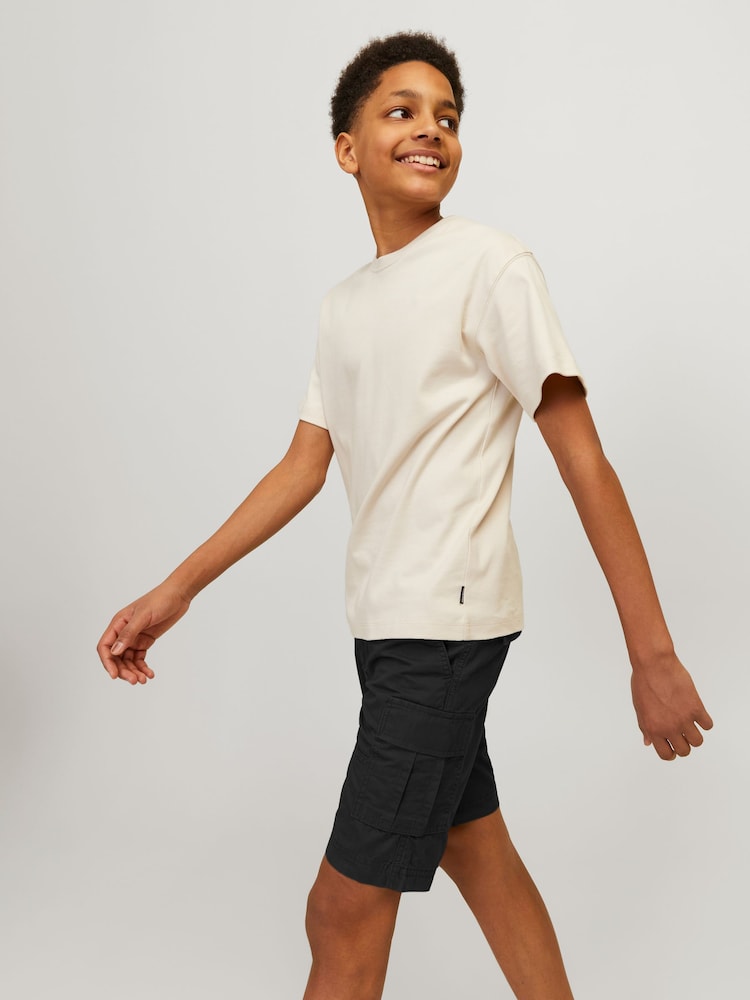 JACK & JONES Junior 100% Cotton Cargo Utility Shorts - Image 2 of 4