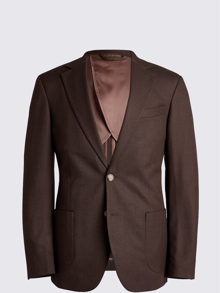 MOSS Copper Brown Tailored Fit Flannel Copper Jacket - Image 7 of 7