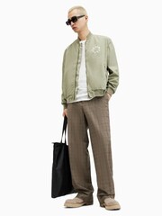 AllSaints Green Tierra Faded Bomber Jacket - Image 5 of 8