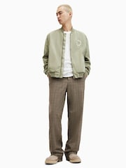 AllSaints Green Tierra Faded Bomber Jacket - Image 6 of 8