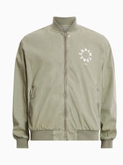 AllSaints Green Tierra Faded Bomber Jacket - Image 8 of 8