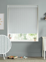 Sophie Allport Blue Stamford Stripe Made to Measure Roller Blinds - Image 1 of 6