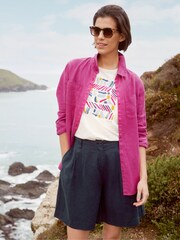 Seasalt Cornwall White Printing Ink T-Shirt - Image 1 of 9