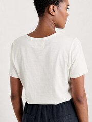 Seasalt Cornwall White Printing Ink T-Shirt - Image 7 of 9
