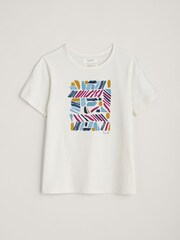 Seasalt Cornwall White Printing Ink T-Shirt - Image 8 of 9