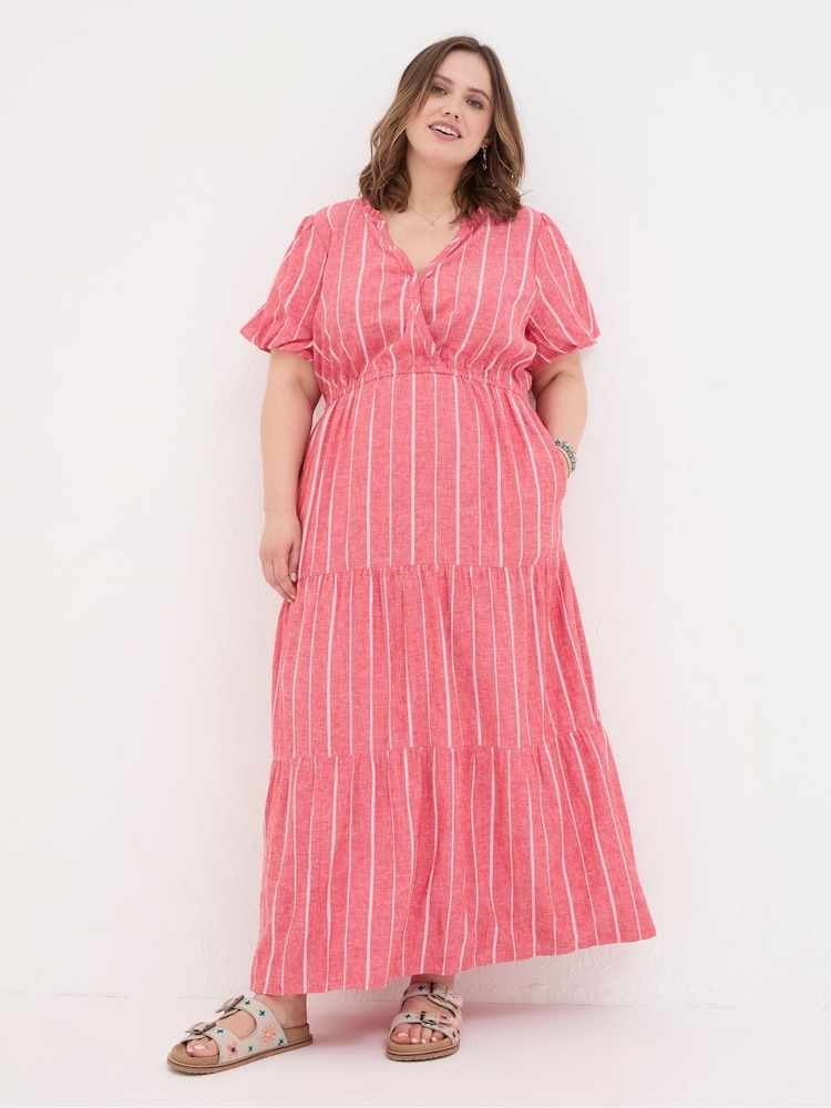 chinese dress ladies Aubrey Striped Shirt Midi Dress main image 0