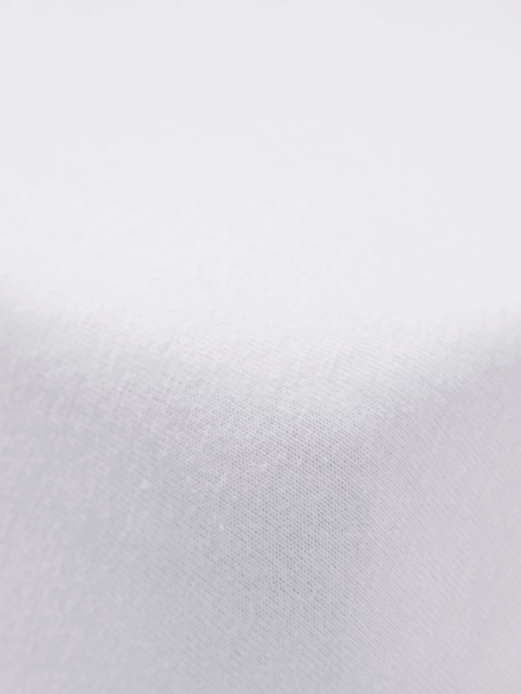 Catherine Lansfield White 100% Cotton Fitted Sheet - Image 2 of 3