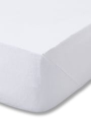 Catherine Lansfield White 100% Cotton Fitted Sheet - Image 3 of 3
