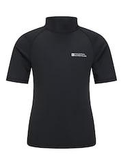 Mountain Warehouse Black Kids Short Sleeved Rash Vest - Image 1 of 5