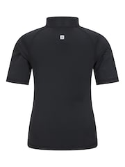 Mountain Warehouse Black Kids Short Sleeved Rash Vest - Image 4 of 5