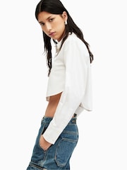 AllSaints White Averie Shirt - Image 5 of 8