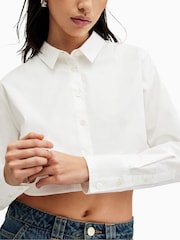 AllSaints White Averie Shirt - Image 7 of 8