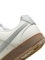 Nike Grey/Ecru Court Vision Low Trainers - Image 7 of 8
