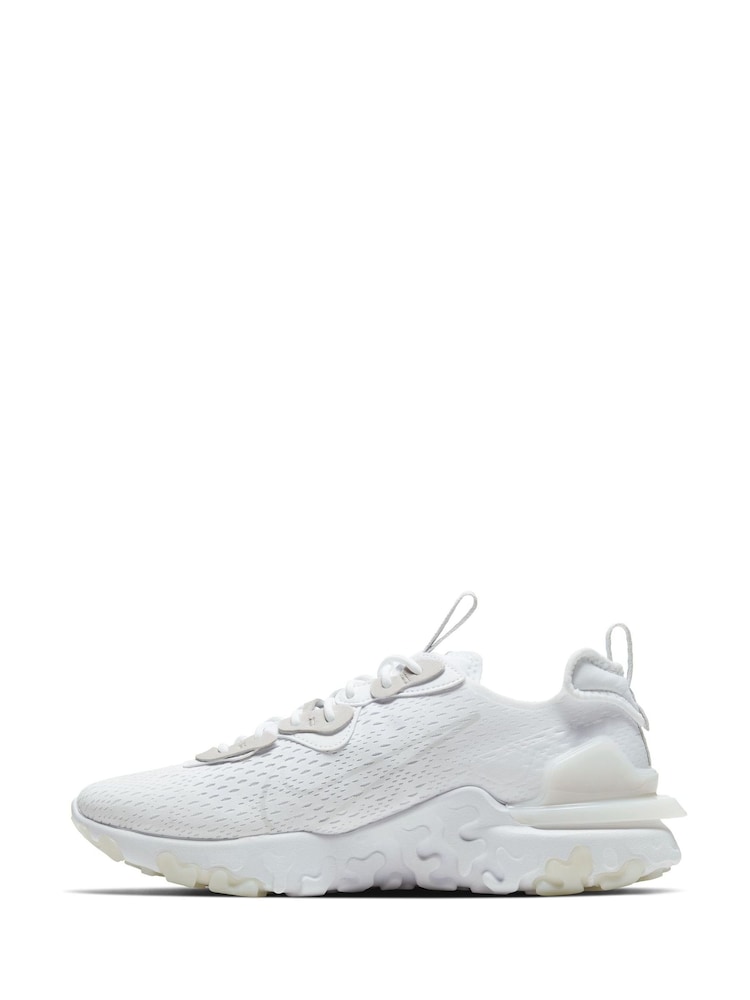 Nike White React Vision Trainers - Image 2 of 8