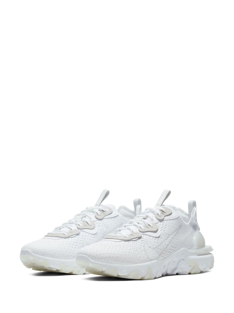 Nike White React Vision Trainers - Image 3 of 8