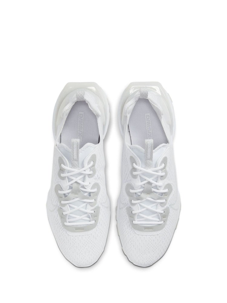 Nike White React Vision Trainers - Image 5 of 8
