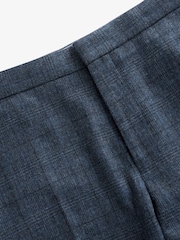 Blue Nova Fides Slim Fit Brushed Check Suit Trousers - Image 7 of 10