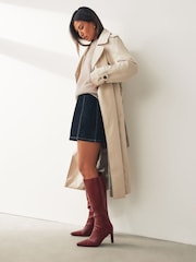 Burgundy Red Forever Comfort® Knee High Heeled Boots - Image 2 of 7