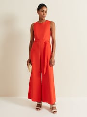 Phase Eight Red Marta Jumpsuit - Image 3 of 9