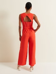 Phase Eight Red Marta Jumpsuit - Image 4 of 9