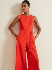 Phase Eight Red Marta Jumpsuit - Image 5 of 9