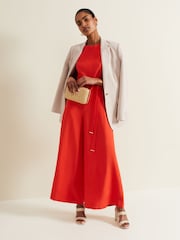 Phase Eight Red Marta Jumpsuit - Image 8 of 9