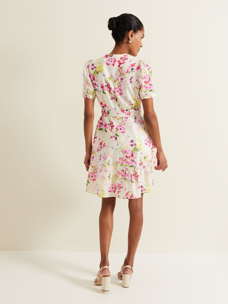 Phase Eight Cream Velma Cotton Mini Dress - Image 2 of 7