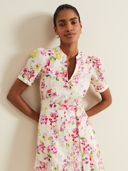 Phase Eight Cream Velma Cotton Mini Dress - Image 4 of 7